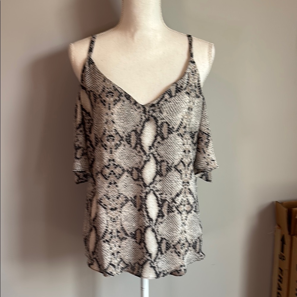 The Impeccable Pig Gray Black Asymmetrical Camisole